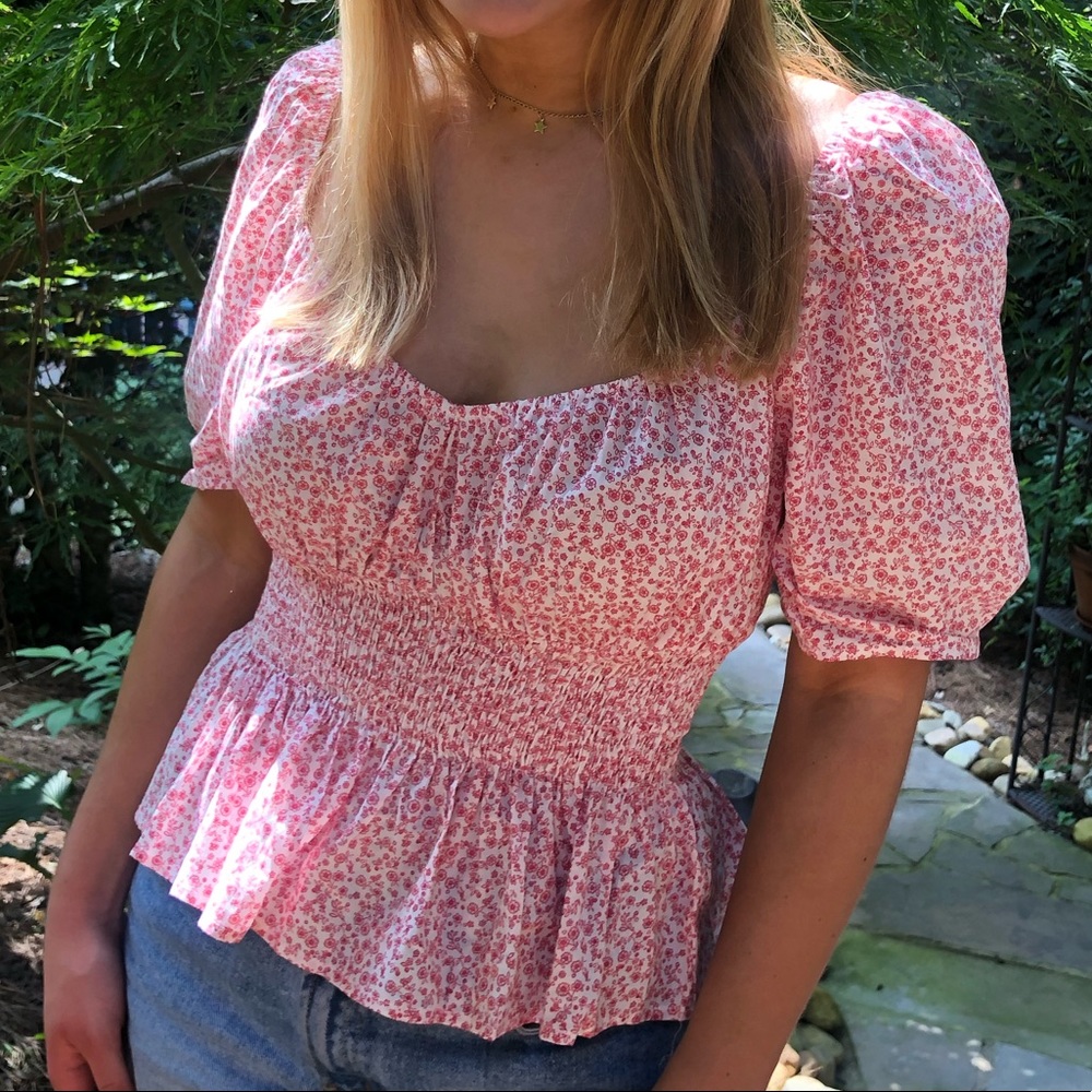 Forever 21 puffy sleeve shirt